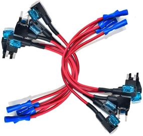 img 4 attached to 🔌 MCIGICM 12В Держатель предохранителя "Add-a-Circuit" Адаптер для предохранителей типа Mini ATM APM Blade (10 штук): Эффективное решение для защиты автомобильных цепей