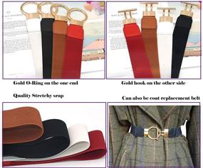 img 1 attached to ALAIX Womens Stretchy Elastic Waistband Women's Accessories for Belts