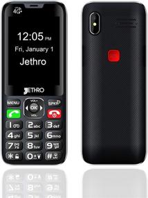 img 3 attached to 📱 Jethro SC490 Unlocked Senior Cell Phone - 4G Bar Style, Big Screen, Large Buttons, Hearing Aid Compatible | With Charging Dock | FCC Certified | Ideal for Elderly & Kids
