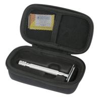 💼 optimized khanka hard travel case for weishi double edge safety razor and merkur long handled safety razor logo