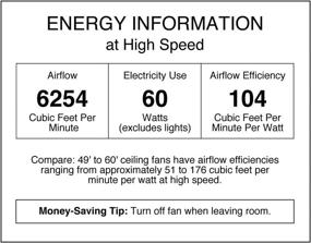 img 1 attached to 💨 Efficient Cooling Solution: Ciata Lighting Industrial 56-Inch Three-Blade Ceiling Fan - Brushed Nickel (2 Pack)