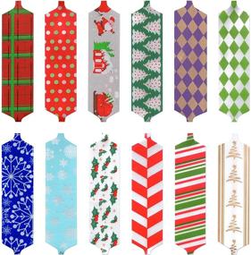 img 2 attached to 🎁 Set of 24 Christmas Ribbon Pull Bows 5"; Quick and Simple Gift Wrapping Accessory for Christmas Decor, Baskets, Wine Bottles, and Gifts; Ideal for Gift Wrapping, Present Decoration, and Gifts Accessorizing.