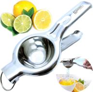 🍋 ecojeannie premium stainless steel lemon squeezer with food grade #304, anti-corrosive manual jumbo size citrus press juicer logo