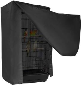 img 4 attached to 🐦 Downtown Pet Supply Universal Removable Bird Cage Cover - Breathable Privacy Light Shield for Small, Medium, and Large Cages - Skirt with Comfort Handles (Dimensions: 33 x 22.5 x 55 inches)