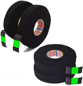 img 1 attached to 🔌 Seigun 8 Rolls Wire Loom Harness Tape - High Adhesive Force, Black Adhesive Fabric Tape for Automobile Electrical Wire Harnessing - Noise Dampening & Heat Proof (15mm X 15m)