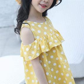 img 1 attached to 👗 Adorable Sleeveless Summer Girls' Clothing by MQDORAFA: Comfortable and Casual