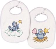 shop the tobin t21768 balloon ride bib pair stamped cross stitch kit - set of 2, 7-1/2 by 11-inch logo