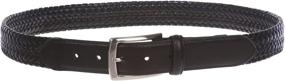 img 2 attached to 👔 Enhanced Men's Comfort Stretch Braided Leather Accessories