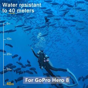 img 3 attached to 📷 Dome GoPro Hero8 Black Diving Lens: Waterproof Housing + Floaty Hand Grip for Underwater Adventures