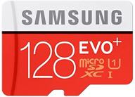 📷 samsung evo plus mc128d 128gb uhs-i class 10 micro sd card with adapter: ultimate storage solution logo