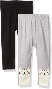 img 4 attached to ✨ Comfortable and Stylish: Gerber Girls' 2 Pack Leggings for All-Day Play