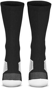 img 2 attached to 🧦 Personalized Team Number Crew Socks, Athletic Socks by ChalkTalkSPORTS, Black, Select Your Number