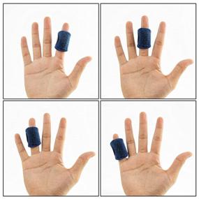 img 1 attached to Ponpon 5pcs Adjustable Finger Splints for Trigger Finger, Arthritis, Injuries - Effective Finger Brace for Broken, Injured and Index Finger Support