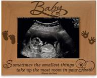 👶 kate posh baby engraved wood picture frame - winnie the pooh sonogram photo frame, new mom, new dad (3 1/2 x 5 - baby) - cherishing the tiniest blessings in your heart логотип