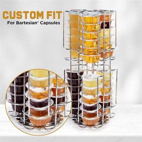 img 1 attached to Ksestor Bartesian Capsule Storage Carousel - Stores up to 36 Pods - 360° Rotation - Bartesian Pod Holder - Bartesian Capsule Holder - Bartesian - Chrome Finish