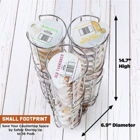 img 2 attached to Ksestor Bartesian Capsule Storage Carousel - Stores up to 36 Pods - 360° Rotation - Bartesian Pod Holder - Bartesian Capsule Holder - Bartesian - Chrome Finish