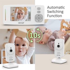 img 1 attached to 👶 AXVUE [Upgraded 2021] Video Baby Monitor: Color Screen, Multiple Cameras, Long Battery Life, 1,000ft Range, Day/Night Vision