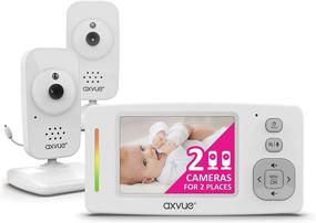 img 4 attached to 👶 AXVUE [Upgraded 2021] Video Baby Monitor: Color Screen, Multiple Cameras, Long Battery Life, 1,000ft Range, Day/Night Vision