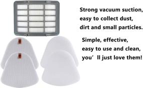 img 3 attached to XIMOON Replacement Filters Kit for Shark XFF350 XHF350 Navigator Lift-Away NV350, NV351, NV352, NV355, NV356, NV356E, NV357, NV360, NV370, UV440, UV540 - Hepa Filter + 2 Pack Pre-filter Foam & Felt