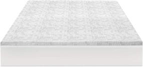 img 1 attached to SnoozeCool: SensorPEDIC iCOOL 1.5-Inch Gel-Infused Memory Foam Mattress Topper - Queen, Silver