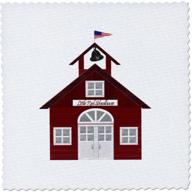 3drose qs_25990_10 little schoolhouse quilt 25 inch logo