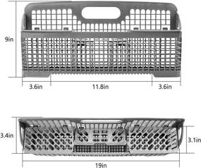 img 3 attached to 🍽️ Корзина для приборов Whirlpool WP8562043 с заменой и ручкой - модернизация для Whirlpool 8531288 W10190415 AP6012898 PS11746119 от Cenipar