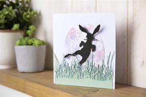 img 1 attached to 🐇 Набор тонких штампов Sizzix Thinlits 3 штуки Bunny Hop от Tim Holtz: Радость мультиколорного творчества!