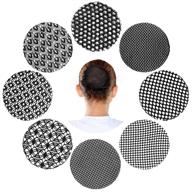 invisible hair net bun cover elastic mesh edge net with exquisite plaid hair net and lace bun hair net for women and girls ballet (classic style) logo