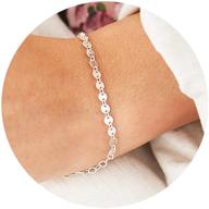 dainty chain bracelet women plated logo