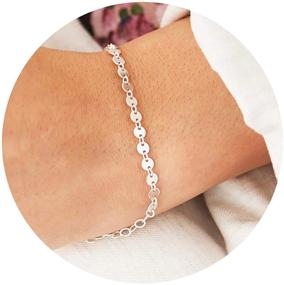 img 2 attached to Dainty Chain Bracelet Women Plated