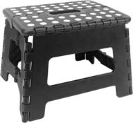 🪜 inspiretag folding step stool: collapsible stools for adults and kids, anti-slip footstool for kitchen and home - portable, inky black 9 logo