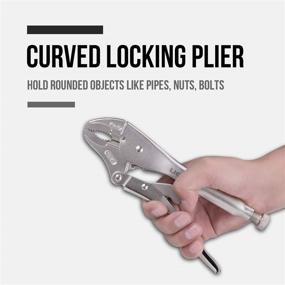 img 2 attached to 🔒 Lichamp 6 Pieces 5 Inch Locking Pliers: Securely Grip and Hold with Ease!