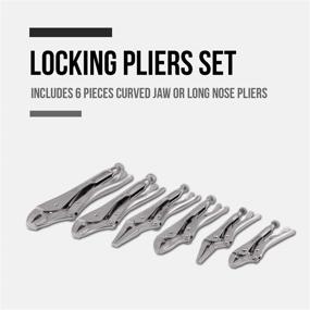 img 3 attached to 🔒 Lichamp 6 Pieces 5 Inch Locking Pliers: Securely Grip and Hold with Ease!