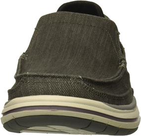 img 3 attached to Comfort and Style in Navy: Skechers Mens Elson Amster Moccasin Men's Shoes