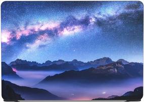 img 2 attached to 🌌 AOGGY MacBook Air 13 Inch Case A1466/A1369 - Starry Sky Mountains Design