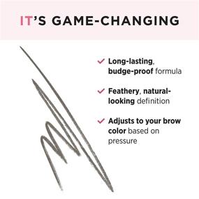 img 2 attached to 🌱 IT Cosmetics Brow Power Micro: Universal Taupe Eyebrow Pencil - Mimics Real Hair - Budge-Proof Formula - Built-in Spoolie - 0.017 oz