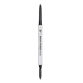 img 4 attached to 🌱 Карандаш для бровей IT Cosmetics Brow Power Micro: универсальный топовый карандаш для бровей - имитирует настоящие волосы - формула, обеспечивающая стойкость - встроенная щеточка - 0,017 унции.