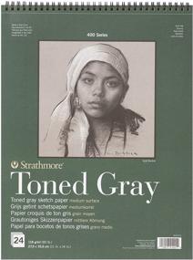 img 2 attached to 📝 Strathmore Gray Drawing Sketch Pad - 400 Series, Toned Paper, 11"x14", 24 Sheets