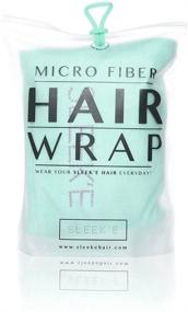 img 2 attached to Sleek'e Microfiber Hair Wrap - Ultra Absorbent and Soft, Spa-Quality, Anti-Frizz Turban Twist Hair Towel, Reduces Drying Time (50% Faster) for Healthier Hair - Mint