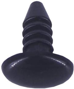 img 3 attached to 🐻 1 коробка с 125 штуками - овальная форма черного пластикового безопасного носика для мишки-плюшевого, марионетки и рукоделия от BESTCYC.