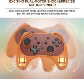 img 3 attached to 🐱 KINGEAR Wireless Controller for Nintendo Switch: Kawaii Cat Cartoon Controller for Women/Men – 6 Axis/Turbo with Motion Control – Perfect Gift for Nintendo Switch Gamers!