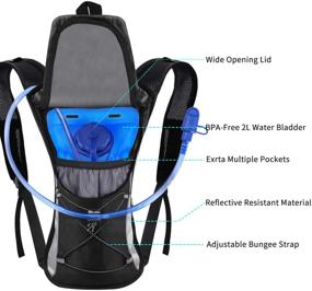 img 1 attached to KUYOU Hydration Rucksack Backpack Climbing