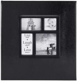 img 3 attached to 📷 Lanpn 4x6 Photo Album - 800 Photos, Extra Large Capacity Leather Cover - Holds 800 Pockets for Horizontal and Vertical Pictures - Black Pages for Family Weddings