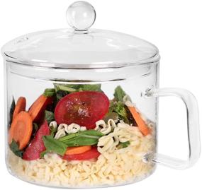 img 4 attached to CZFWin Glass 🍜 Handle Microwave Noodle Cooker