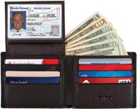 👛 genuine leather bifold wallet with effective blocking functionality logo