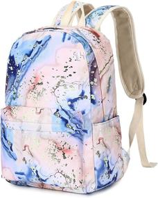 img 1 attached to School Backpack Floral Daypacks Black 0066 Backpacks