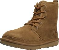 ugg unisex harkley chukka черные мальчишки - стильная и комфортная обувь для мальчиков. логотип