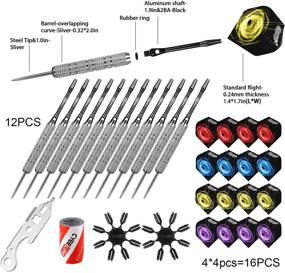 img 2 attached to CyeeLife Steel Sliver 30 Flights 12 Aluminum Rings 12Packs