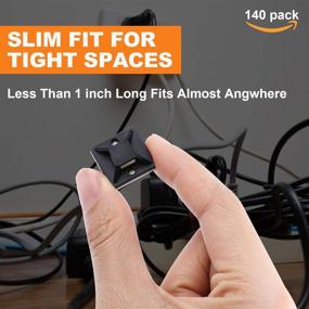img 3 attached to 140 Pack Self Adhesive Cable Tie Mounts with Multipurpose Tie Wire Clips and Screw Holes - Anchor Stick-On Wire Holders in White and Black