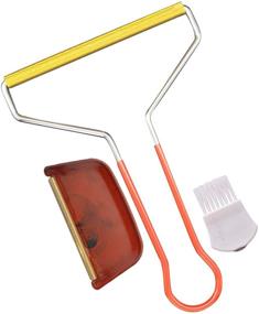 img 4 attached to 3-Set Lint Brushes for Clothes - Scraper, Reusable Remover, Pet Hair Remover. Ideal for Pilling & Carpet. Red Color Sweater Shavers for Effective Pilling Removal.